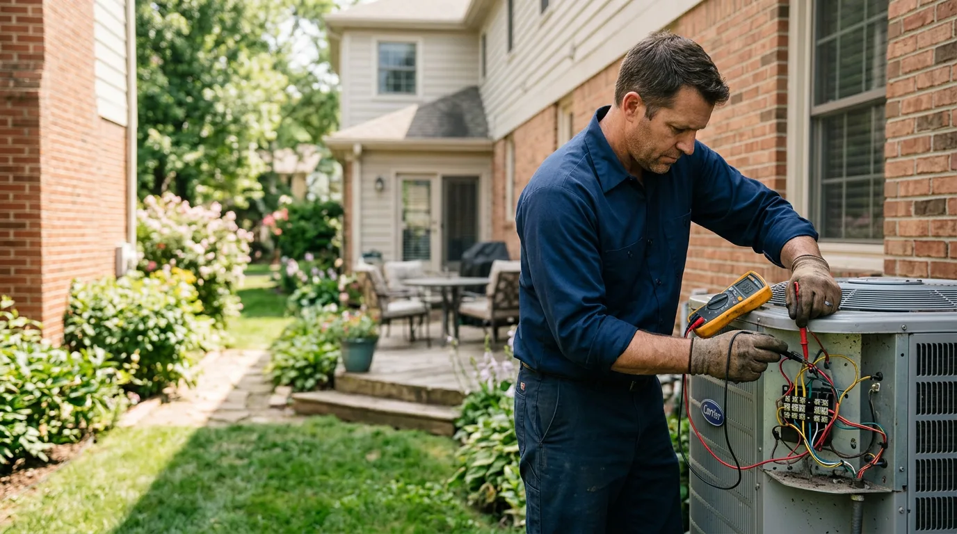 HVAC technician working near Oriska, ND